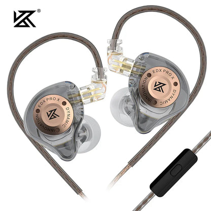 KZ EDX PRO X auriculares intrauditivos dinámicos HIFI Bass Music auriculares deportivos con cancelación de ruido ZSN ZST ZS10 pro x C12 CRA