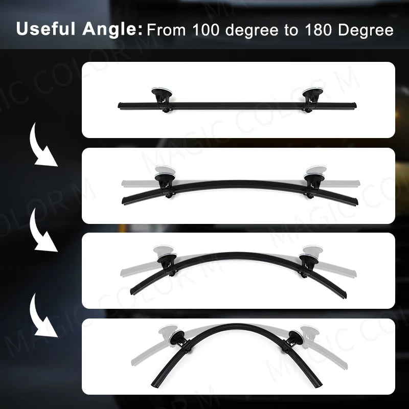 96 LED 3030 cuentas parabrisas delantero lámpara intermitente de emergencia barra de lámpara estroboscópica de coche señal de tráfico luz de advertencia de techo de coche 12V