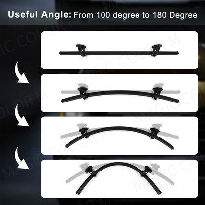 96 LED 3030 cuentas parabrisas delantero lámpara intermitente de emergencia barra de lámpara estroboscópica de coche señal de tráfico luz de advertencia de techo de coche 12V
