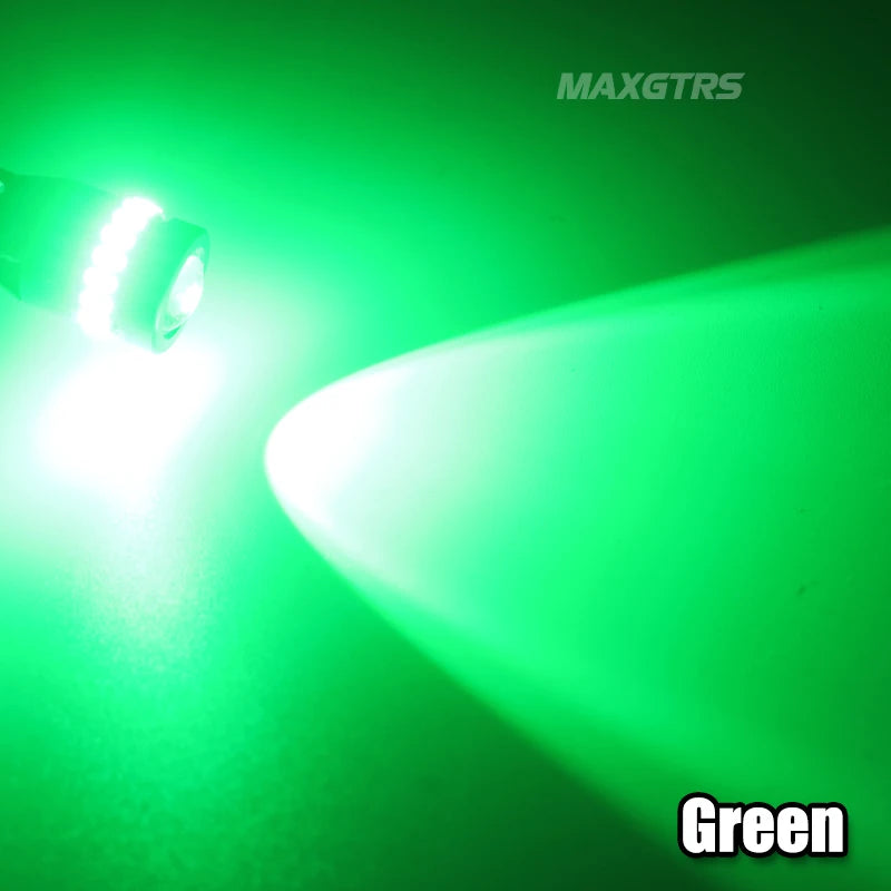 2 uds T10 W5W bombillas LED rojo Canbus 194 168 LED liquidación luz amarilla Interior del coche lectura puerta maletero lámpara de placa de matrícula 6500K