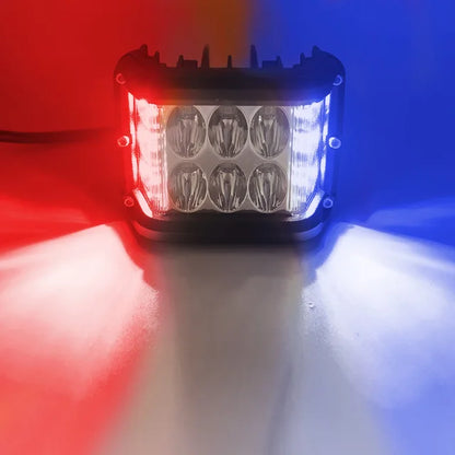 NLpearl-luz LED de trabajo de 4 ", doble cara, lámpara estroboscópica blanca y ámbar, luz intermitente todoterreno para coche, camión, camioneta, barco, Suv