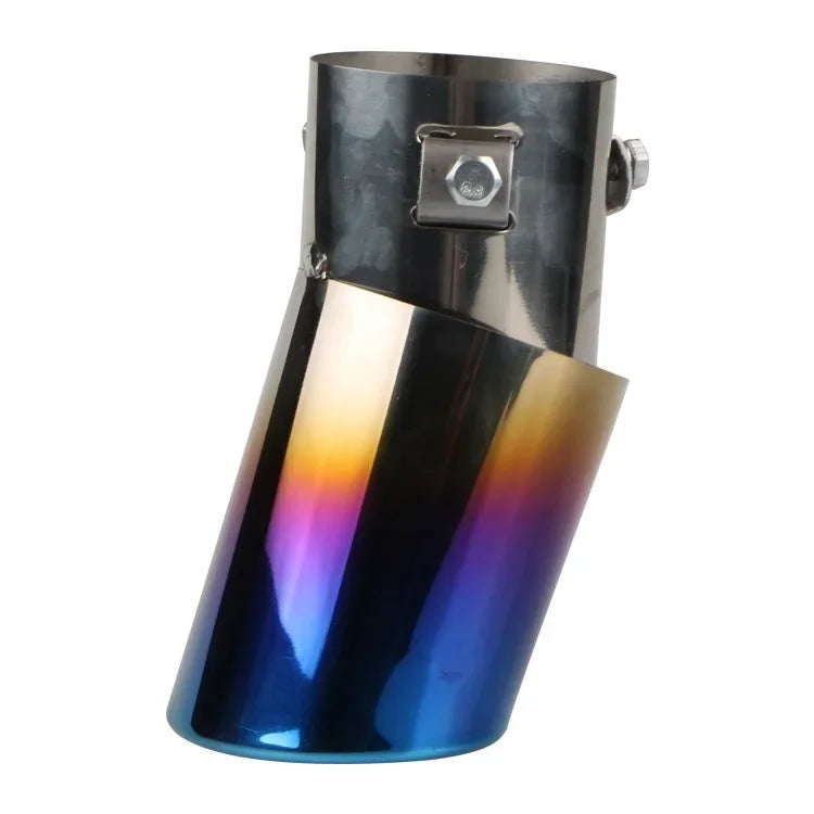 Accesorios para coche, manguito de tubo de escape para automóvil, silenciador de garganta trasera, silenciador dorado, tubo de escape modificado de acero inoxidable