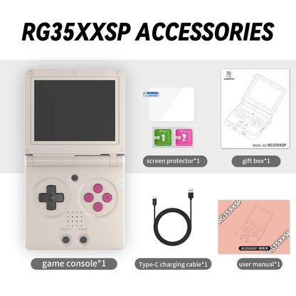 ANBERNIC-consola de juegos con tapa RG35XXSP, pantalla IPS de 3,5 pulgadas, Mini salida HDMI, WiFi, Bluetooth 4,2, E-book, consola de vídeo Linux, reproductor, regalos