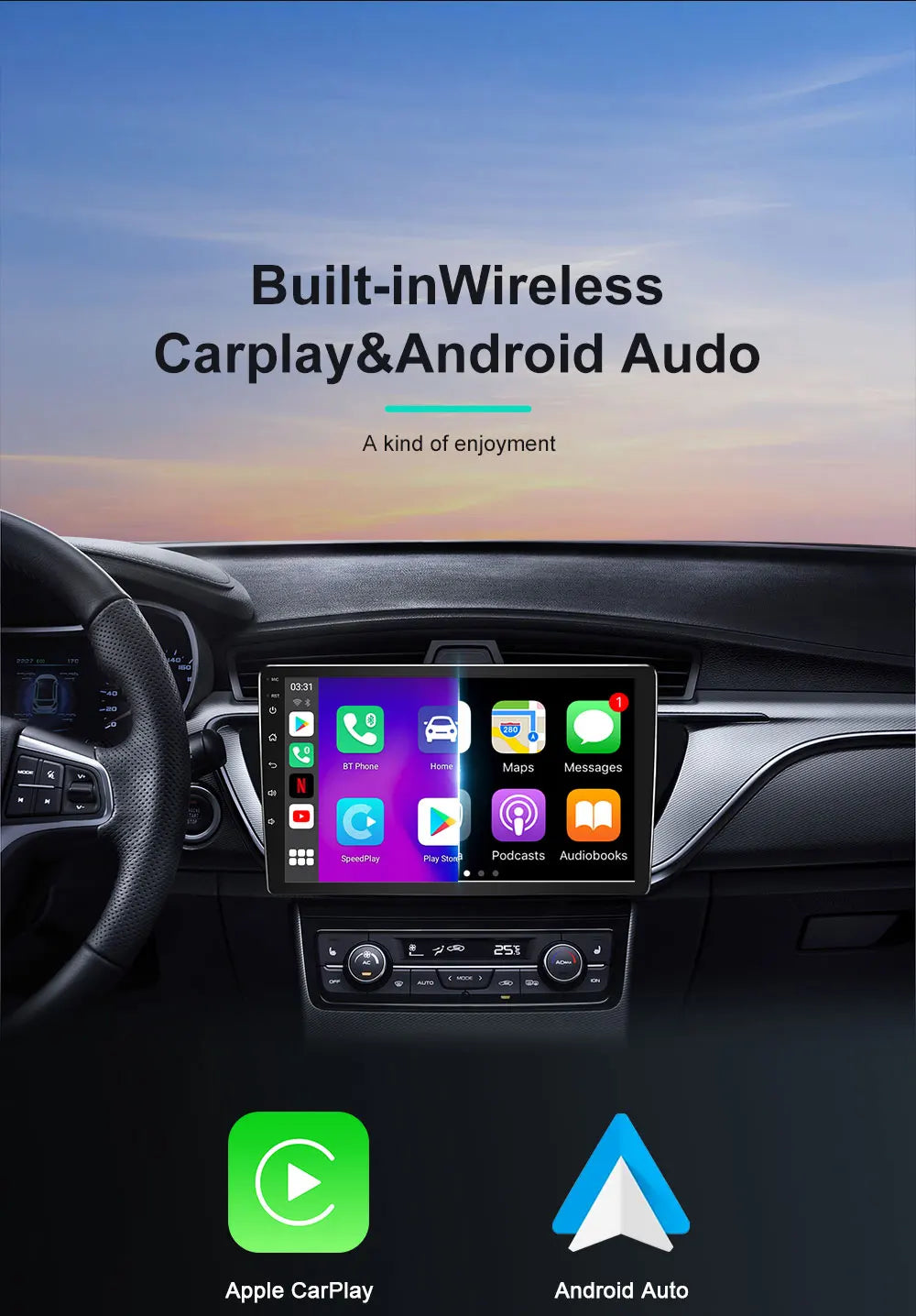 Radio de coche para Citroen C3 2018 - 2023 Android Multimedia navegación GPS Carplay Android Auto unidad principal estéreo Autoradio No 2 Din