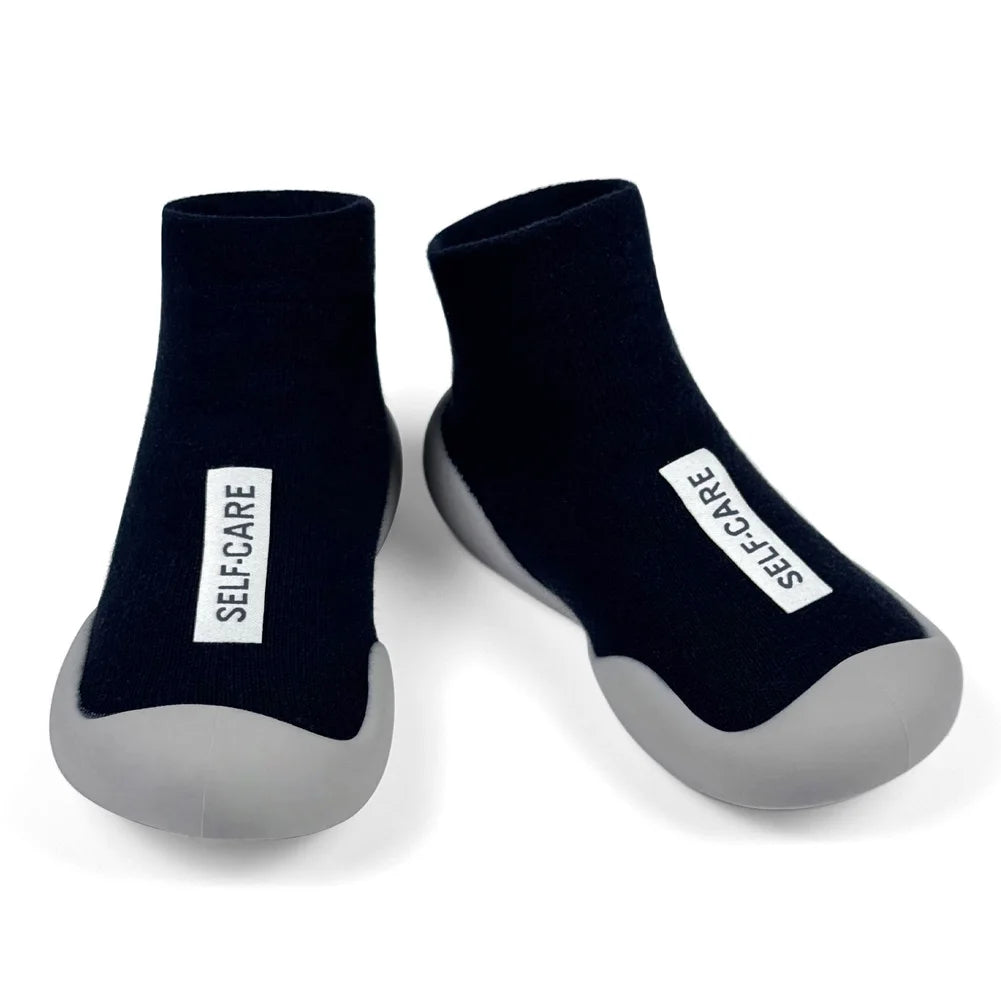 Zapatos de calcetín para bebé, calzado antideslizante para primeros pasos, botines de suelo para niño y niña, zapatillas de interior con suela de goma para recién nacido