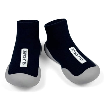 Zapatos de calcetín para bebé, calzado antideslizante para primeros pasos, botines de suelo para niño y niña, zapatillas de interior con suela de goma para recién nacido