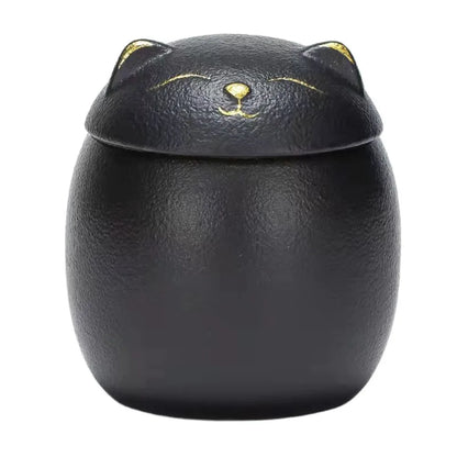 Urna funeraria de cerámica para mascotas, bonita caja de almacenamiento de cenizas de 200ml, tarro sellado a prueba de humedad, urnas de cremación para perros y gatos, suministros para perros
