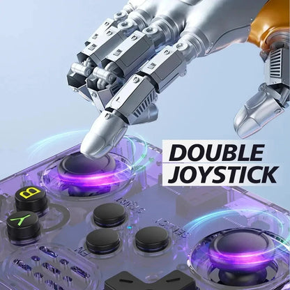 R36s nueva consola de juegos portátil Linux de código abierto pantalla IPS de 3,5 pulgadas reproductor de vídeo portátil de 128GB regalo de Navidad