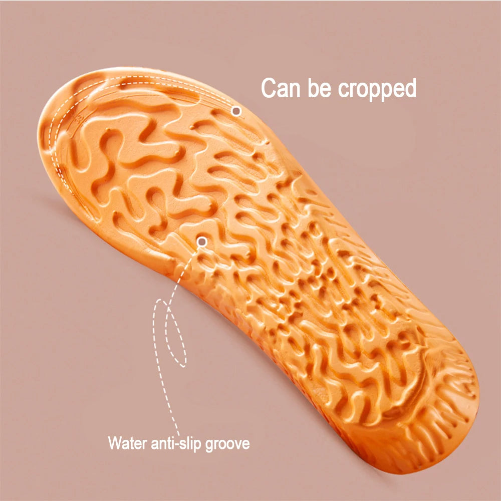 Plantillas deportivas invisibles para aumentar la altura de 1,5-3,5 cm, zapatos de espuma viscoelástica EVA naranja, almohadilla para suela, transpirable, cómoda para el cuidado de los pies de los hombres