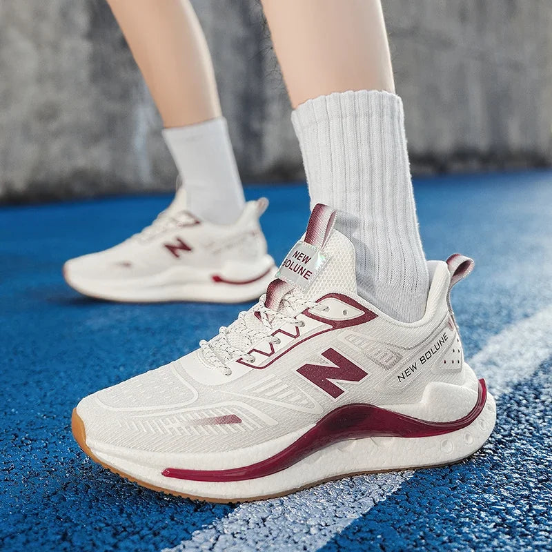 Zapatillas de correr originales para hombre y mujer, zapatillas informales transpirables de malla plana ligera de EVA, zapatillas de tenis de diseño de lujo para Unisex