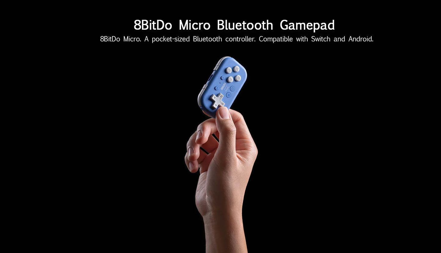 8bitdo-mando inalámbrico Micro Bluetooth para Nintendo Switch, controlador de juego para Windows, Android, macOS, iOS, iPadOS, Raspberry Pi
