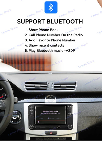 RCD440PRO Carplay Radio de coche para VW PQ Passat B5 B6 Golf MK5 MK6 Jetta 5 6 CC POLO Noame Android Auto Bluetooth MIB Multimedia