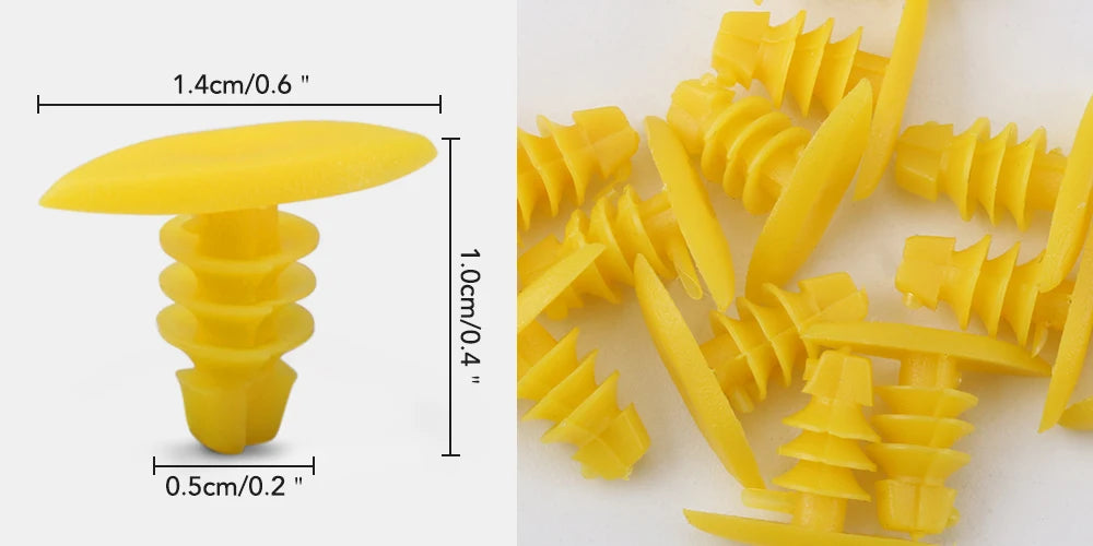 Para Opel astra h j g insignia Seat leon ibiza Jaguar 50/100 Uds sujetador de coche mixto parachoques de puerta de coche Clips de remache de guardabarros