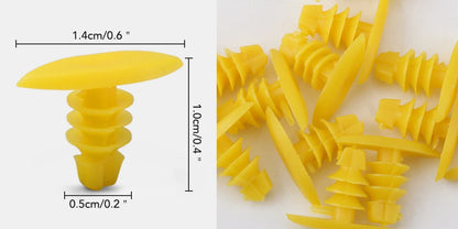 Para Opel astra h j g insignia Seat leon ibiza Jaguar 50/100 Uds sujetador de coche mixto parachoques de puerta de coche Clips de remache de guardabarros