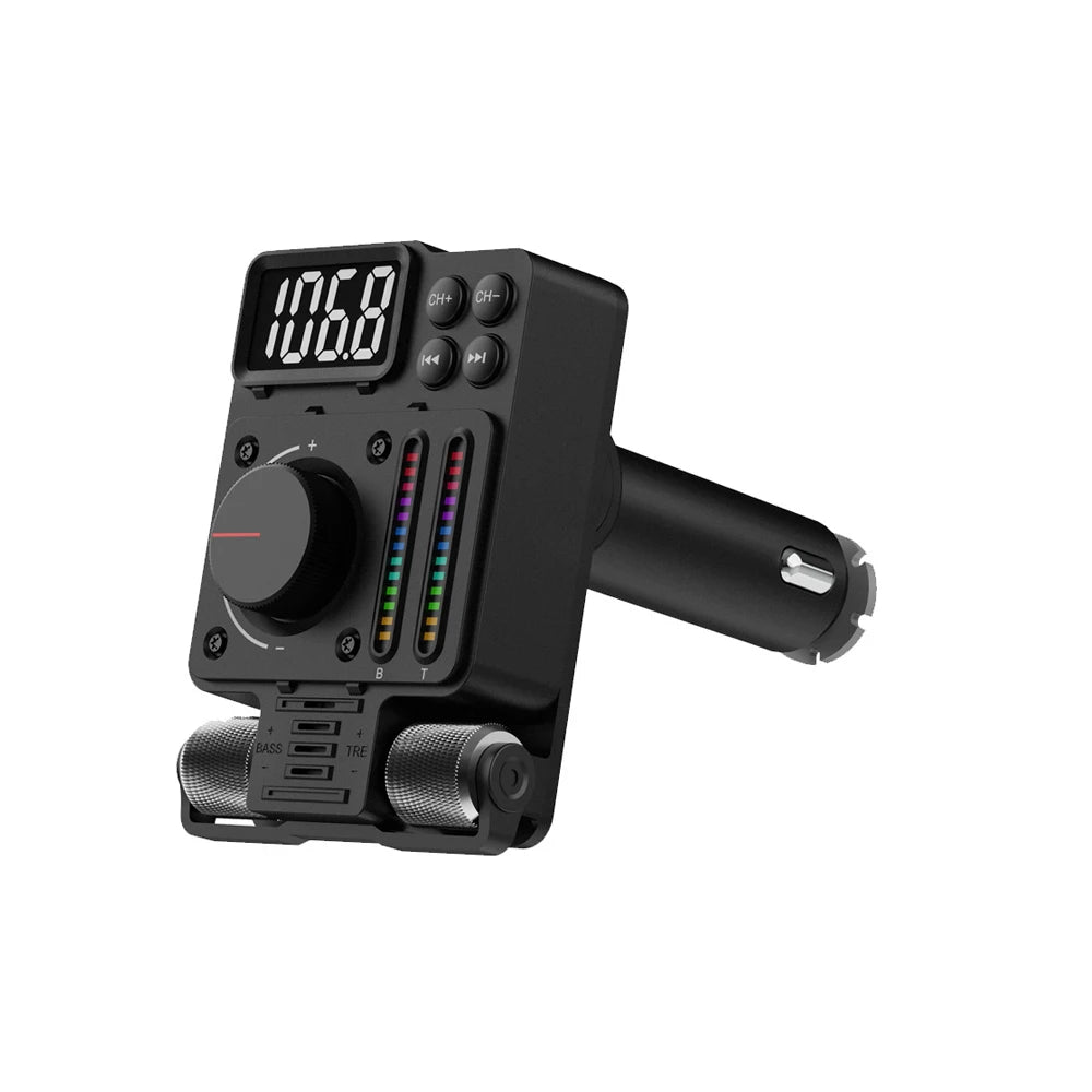 Reproductor de Mp3 radios de coche Bluetooth 5,3 adaptador de coche FM receptor Bluetooth inalámbrico FM bluetooth voiture para coche reproductor de coche LED