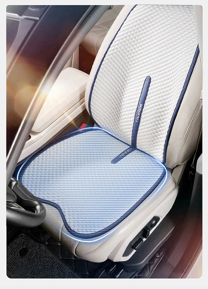 Funda Universal para asiento de coche, fundas de asiento transpirables de seda helada para las cuatro estaciones, funda protectora para asientos frescos, accesorios para coches