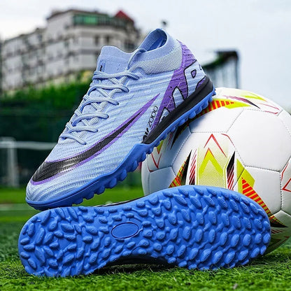 Nuevas zapatillas de deporte para hombre, botas de fútbol, botines de fútbol de caña media, zapatos de fútbol antideslizantes de alta calidad, superventas, FG/TF, fútbol sala interior