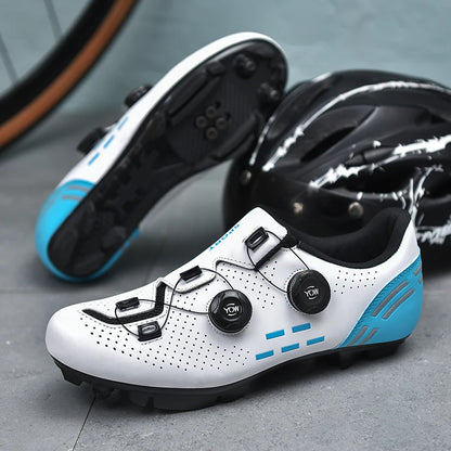 Nuevas zapatillas de ciclismo para hombre, zapatillas de ciclismo de carretera unisex, zapatillas antideslizantes para bicicleta de montaña, carreras, al aire libre, zapatillas de bicicleta de montaña para mujer
