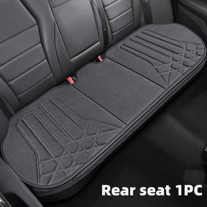 Funda transpirable para asiento de coche, cojín de soporte para asiento frontal de gamuza suave, estilo chaleco de moda, protección para asiento de coche, accesorios interiores