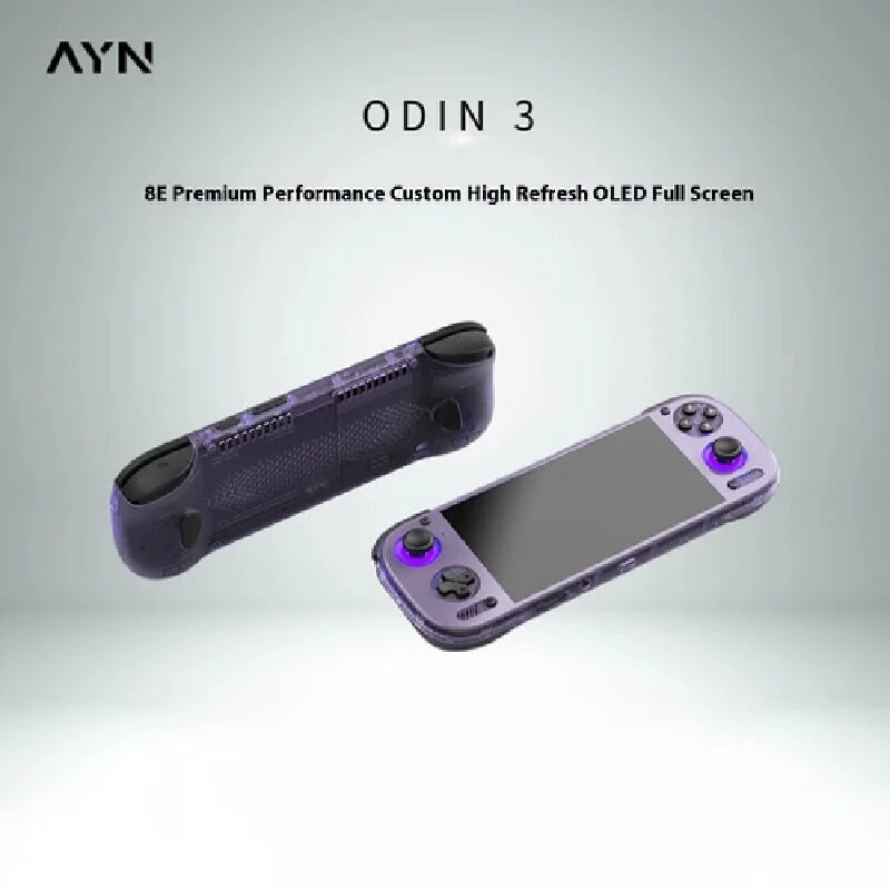 Consola de juegos AYN Odin 3, 6 pulgadas, 1080P, 120Hz, pantalla AMOLED, consola de juegos de 8000mAh, Joystick de efecto Hall/disparador, consolas de juegos portátiles