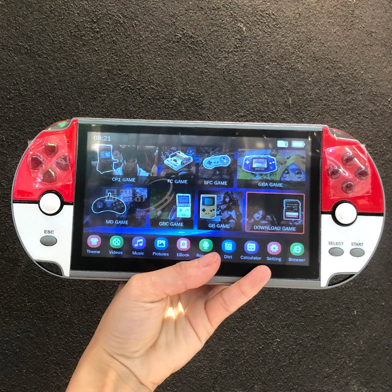 X40-REPRODUCTOR Retro portátil para GBA/NES 7,1, 3000 pulgadas, LCD, doble balancín, tarjeta TF