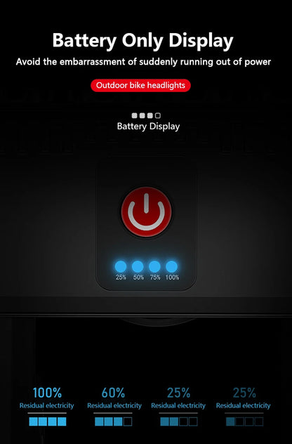 Luz delantera de bicicleta LED 5/8 recargable por USB 130dB bocina de bicicleta fácil de instalar 6 modos luz de timbre de bicicleta