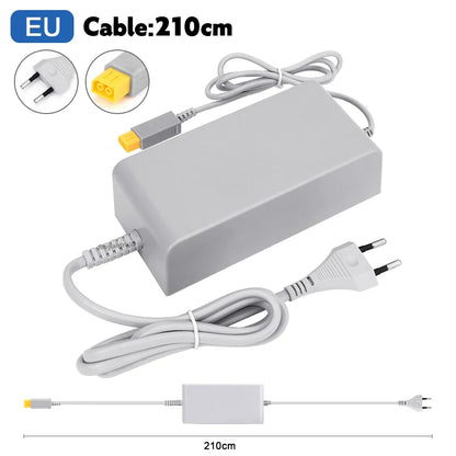 Nuevo para Nintendo Wii U WiiU juego Consol adaptador 100-240V 15V 5A fuente de alimentación de pared para el hogar adaptador de cargador de CA enchufe UE EE. UU. de alta calidad
