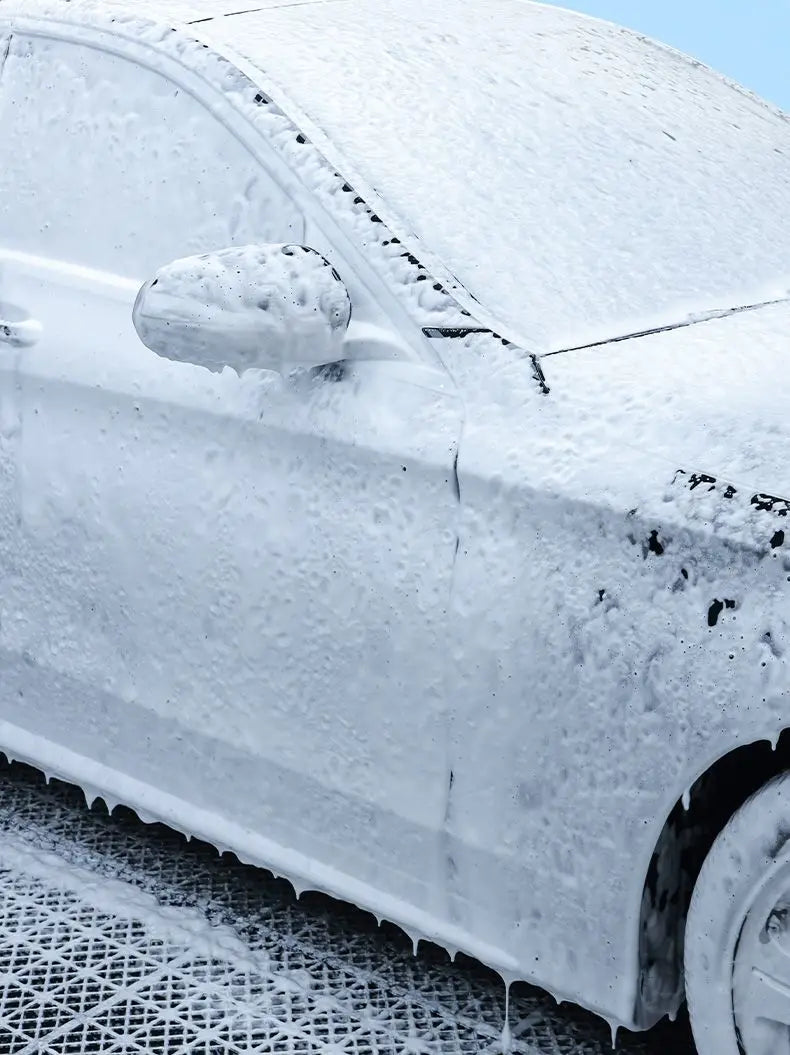 Pulverizador de espuma con bomba de mano, Cañón de espuma neumático de mano, botella de Spray de lavado de coches, limpieza de ventanas de automóviles, 3 tipos de boquilla, 2L