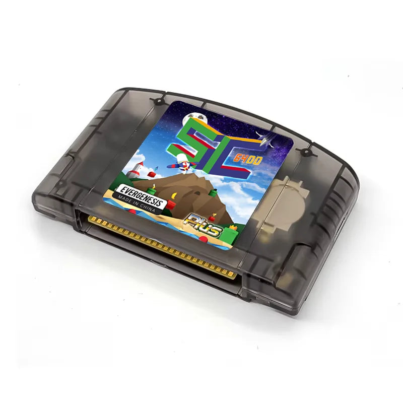 EVERGENESIS SC64 cartucho de juego N64 de código abierto 800 en 1 para tarjeta de juego Nintendo 64 compatible con tarjeta de 16GB gratuita 64DD