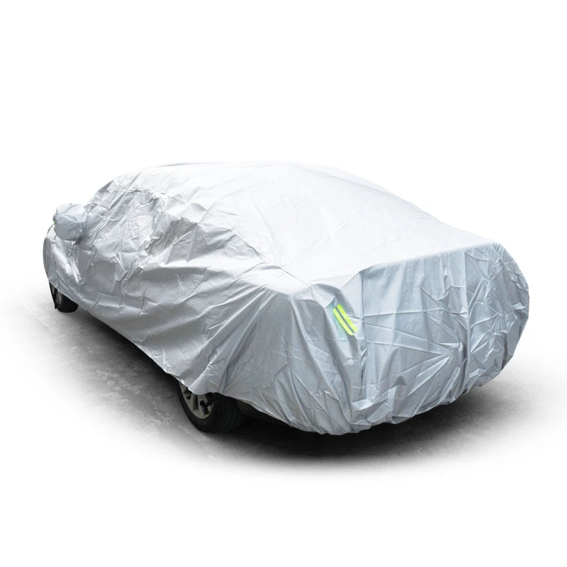 Cubierta de coche protección exterior cubierta de nieve Exterior completa sombrilla cubierta de protección a prueba de polvo Universal para Hatchback Sedan SUV