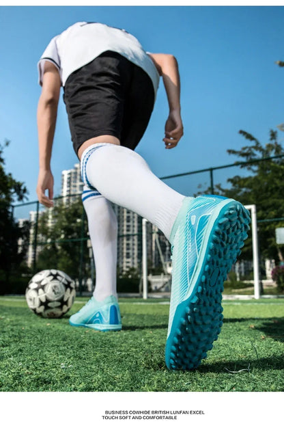 Botas de fútbol de entrenamiento profesional para hombre, zapatos de fútbol ultraligeros, Unisex, venta al por mayor, transpirables, envío directo, fútbol sala interior