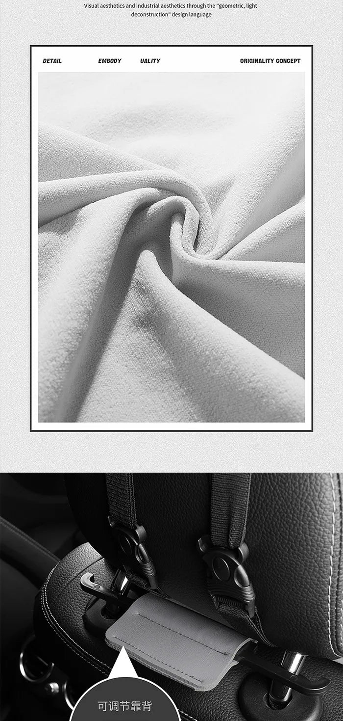 Funda transpirable para asiento de coche, cojín de soporte para asiento frontal de gamuza suave, estilo chaleco de moda, protección para asiento de coche, accesorios interiores