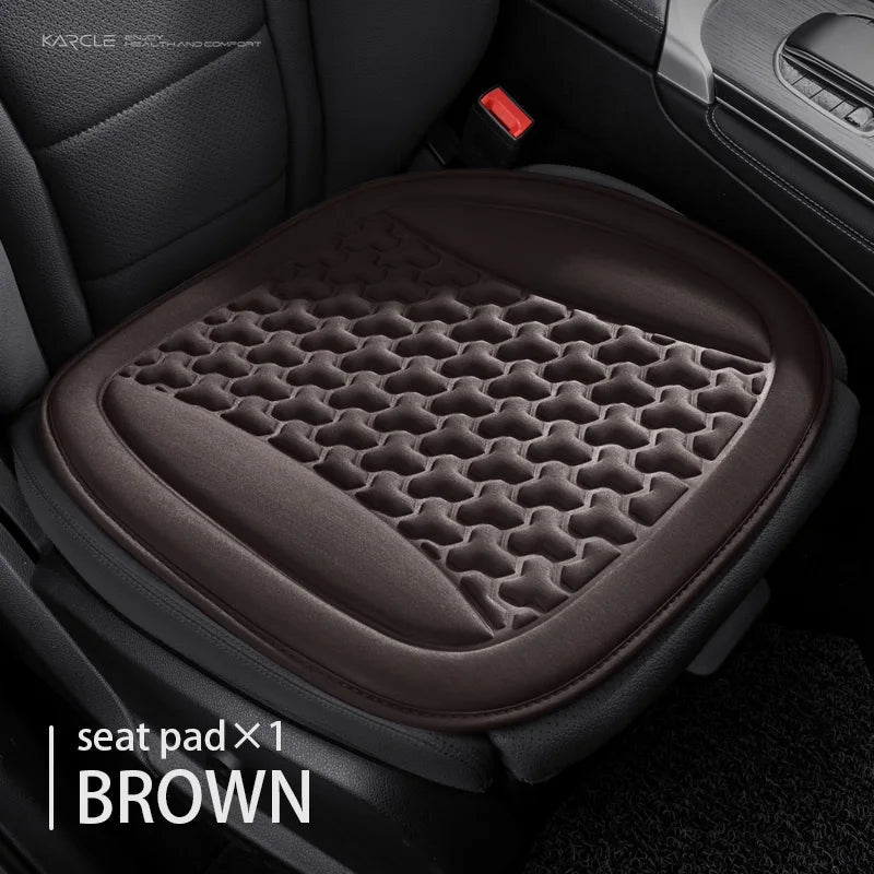 Funda Universal 3D para asiento de coche, alfombrilla protectora, cojín suave, diseño convexo Y, conjunto completo para la mayoría de los coches, accesorios interiores, almohadilla para asiento