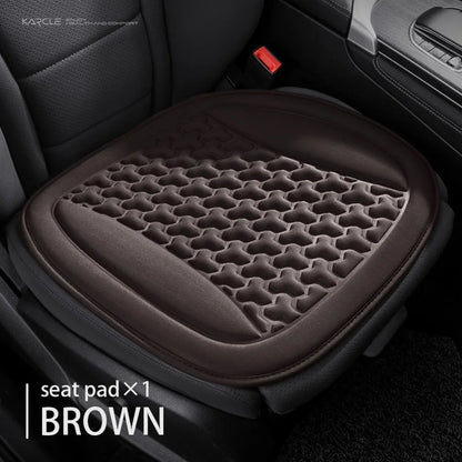 Funda Universal 3D para asiento de coche, alfombrilla protectora, cojín suave, diseño convexo Y, conjunto completo para la mayoría de los coches, accesorios interiores, almohadilla para asiento