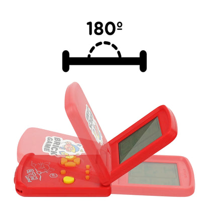 Consola de juegos electrónica de bloque, consola de juegos plegable portátil nostálgica, juguete, requiere preparar dos baterías n. ° 7 por uno mismo