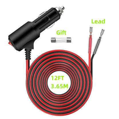 Cable de extensión de carga de coche, accesorios para coche, herramientas con botón de interruptor de encendido y apagado, adaptador de Cable Flexible para coches