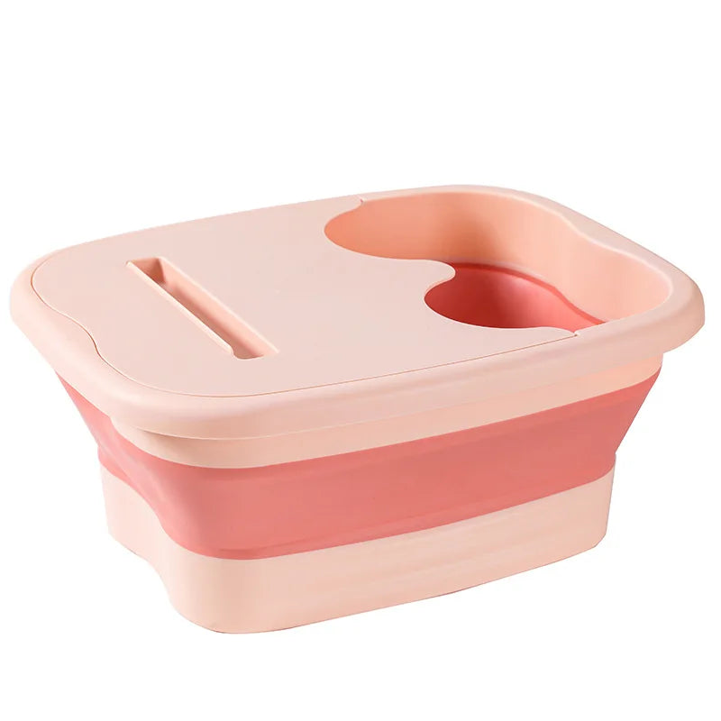 Cubo de masaje plegable para baño de pies, cubo para remojo, lavabo plegable, Spa, cubo para baño de pies, Sauna para el hogar, bañera para pedicura