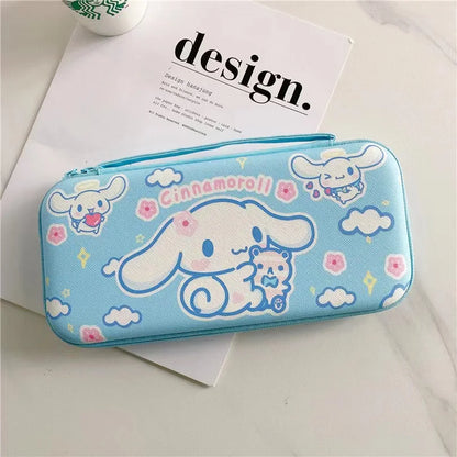 Sanrio Cinnamon Dog para Nintendo OLED silicona suave pintada cubierta anticaída puede dividir NS consola de juegos portátil carcasa protectora