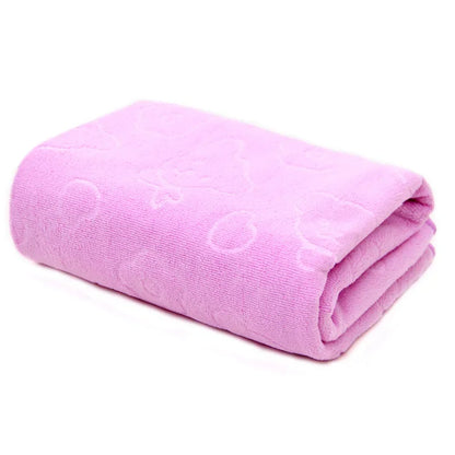 Toallas de secado rápido para perros y gatos, toallas de fibra suave, Toalla de baño absorbente, albornoz para mascotas, toalla de limpieza práctica, suministros para mascotas