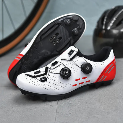 Nuevas zapatillas de ciclismo para hombre, zapatillas de ciclismo de carretera unisex, zapatillas antideslizantes para bicicleta de montaña, carreras, al aire libre, zapatillas de bicicleta de montaña para mujer