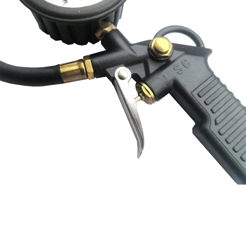 Medidor Digital de presión de neumáticos de coche, tipo pistola, monitoreo de inflado, compresor de aire desinflable, bomba de aire para motocicleta SUV, herramienta de reparación de neumáticos