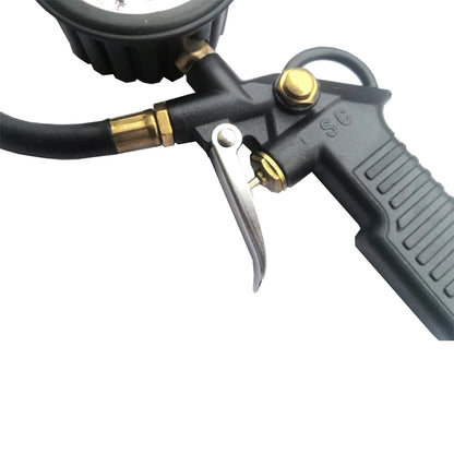 Medidor Digital de presión de neumáticos de coche, tipo pistola, monitoreo de inflado, compresor de aire desinflable, bomba de aire para motocicleta SUV, herramienta de reparación de neumáticos