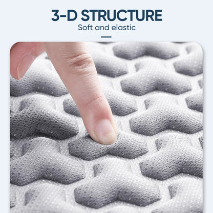 Funda Universal 3D para asiento de coche, alfombrilla protectora, cojín suave, diseño convexo Y, conjunto completo para la mayoría de los coches, accesorios interiores, almohadilla para asiento