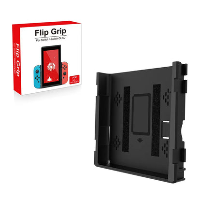 Soporte Vertical con tapa de agarre para consola de juegos Nin-tendo Switch OLED/Switch, juego de pantalla Vertical adaptable, soporte de interruptor
