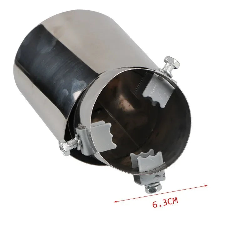 Accesorios para coche, manguito de tubo de escape para automóvil, silenciador de garganta trasera, silenciador dorado, tubo de escape modificado de acero inoxidable