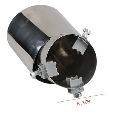 Accesorios para coche, manguito de tubo de escape para automóvil, silenciador de garganta trasera, silenciador dorado, tubo de escape modificado de acero inoxidable
