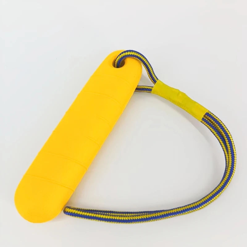 Suministros para mascotas Eva, adiestramiento al aire libre para perros con cuerda, palo resistente a mordeduras, juguete flotante para perros, palo de jamón, palo de entrenamiento para mascotas