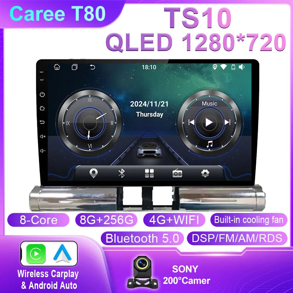 Radio de coche para Citroen C3 2018 - 2023 Android Multimedia navegación GPS Carplay Android Auto unidad principal estéreo Autoradio No 2 Din