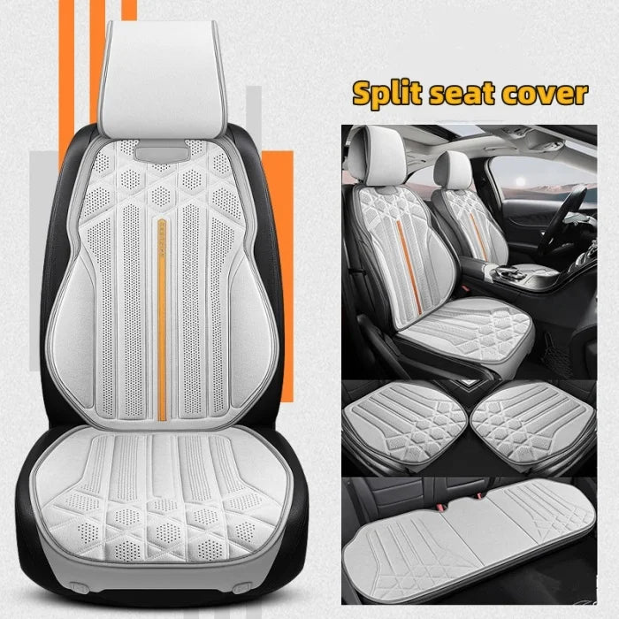 Funda transpirable para asiento de coche, cojín de soporte para asiento frontal de gamuza suave, estilo chaleco de moda, protección para asiento de coche, accesorios interiores