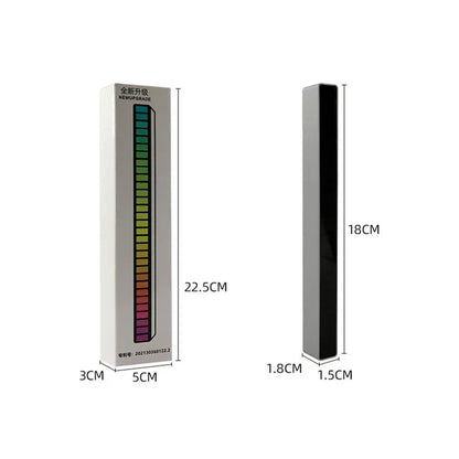 Tira de luces LED RGB, Control de sonido y música, lámpara ambiental de ritmo, luces nocturnas de ambiente para Bar, coche, habitación, TV, decoración para juegos